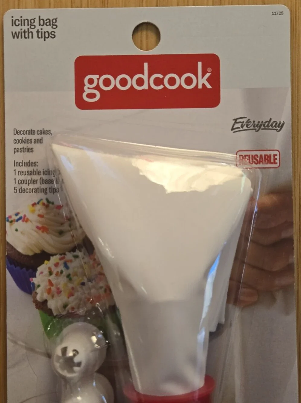 Reusable BPA FreePastry Bag with Red Coupler and White Bag
